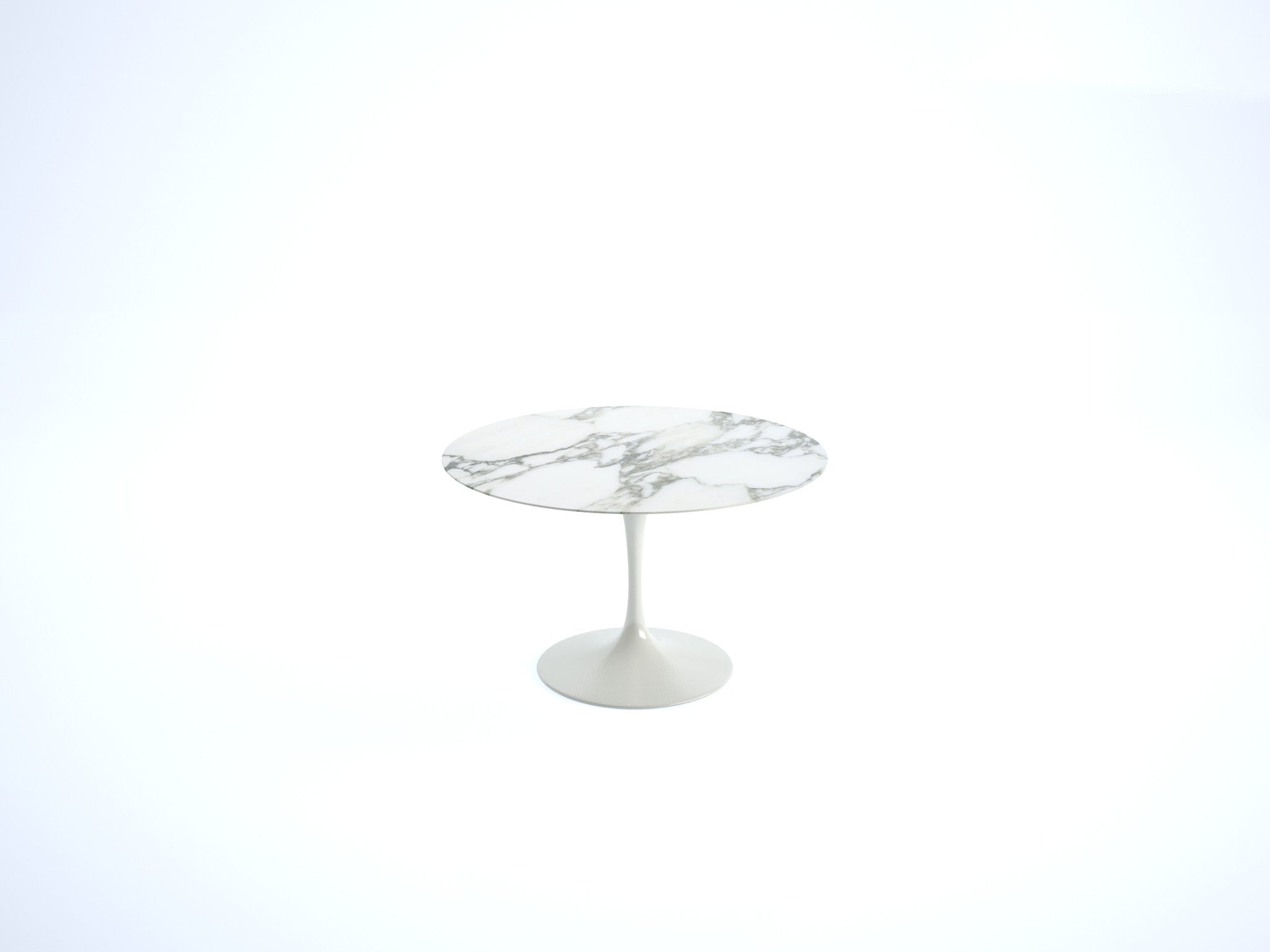 knoll-eero-saarinen-tulip-dining-table-round-white-base-arabescato-marble-top knoll-eero-saarinen-tulip-dining-table-round-white-base-arabescato-marble-top