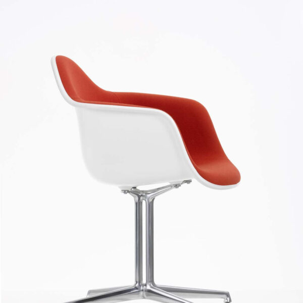 Eames DAL Chair Fully Upholstered in red