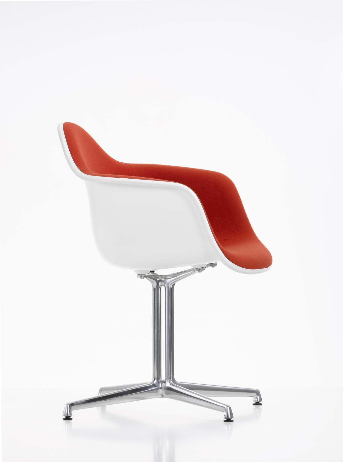 Eames DAL Chair Fully Upholstered in red