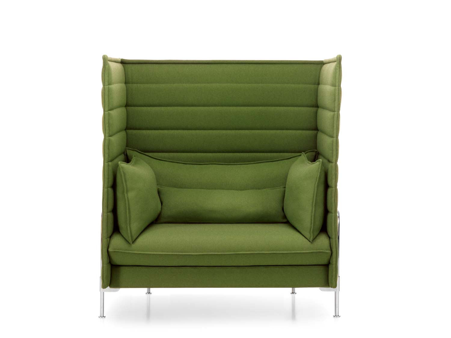Alcove Love Seat Highback in green
