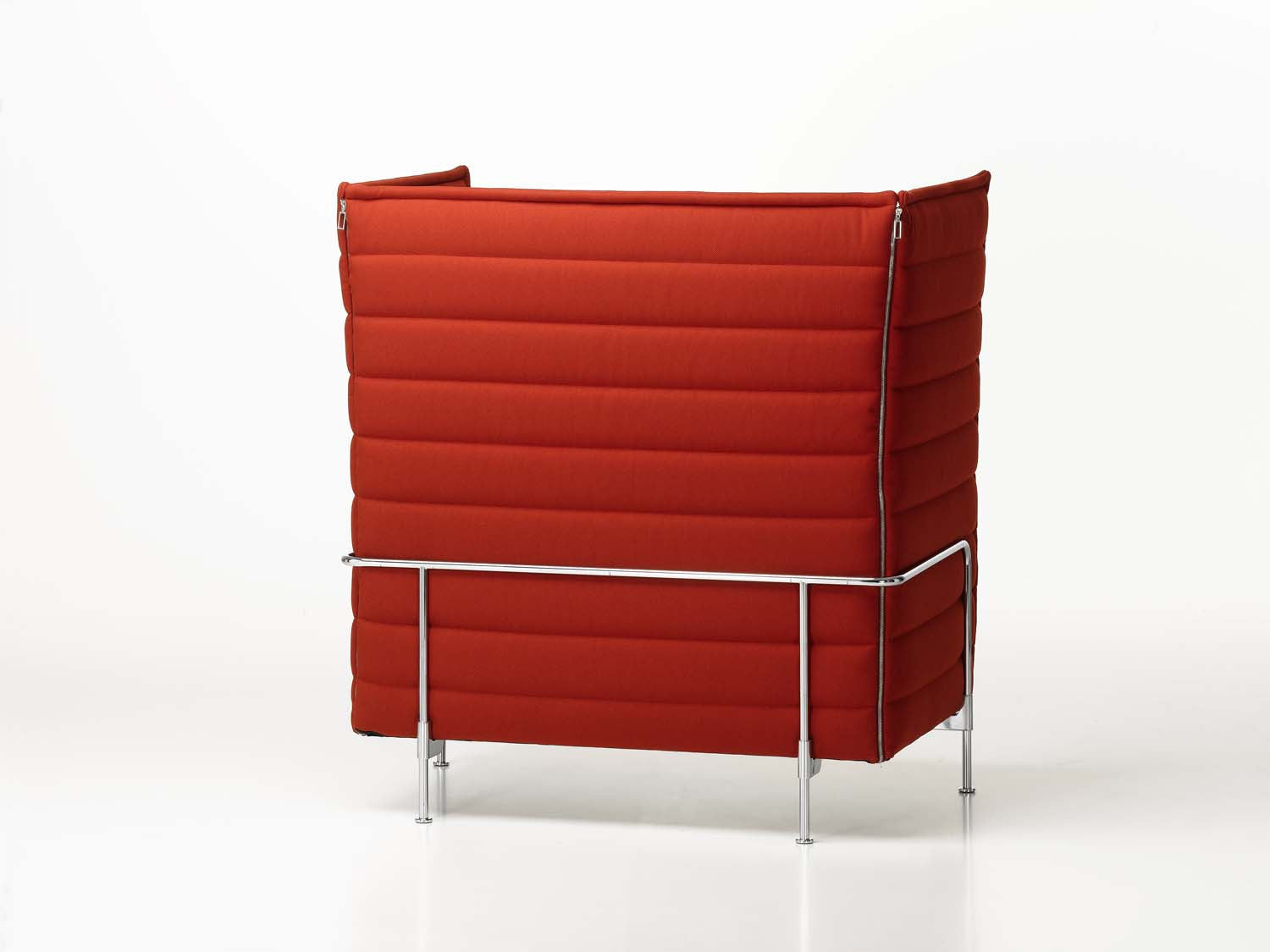 Alcove Love Seat Highback in red