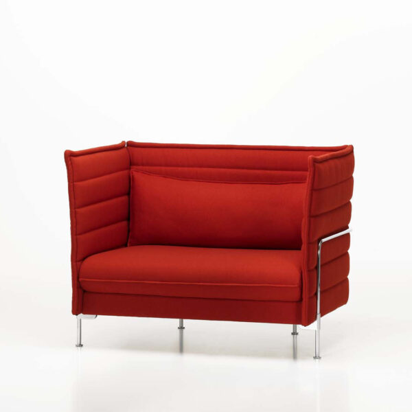 Alcove Love Seat in red