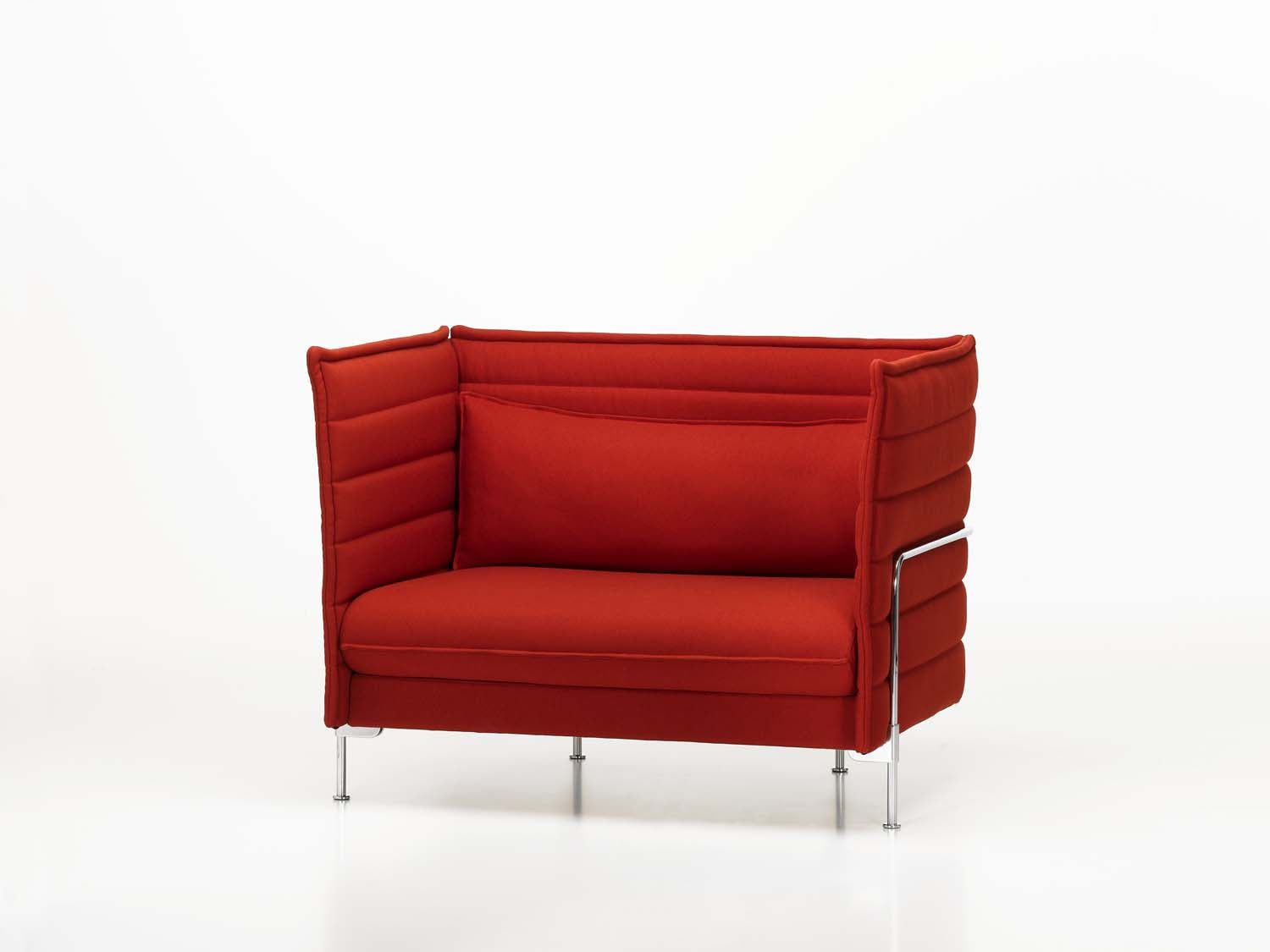 Alcove Love Seat in red