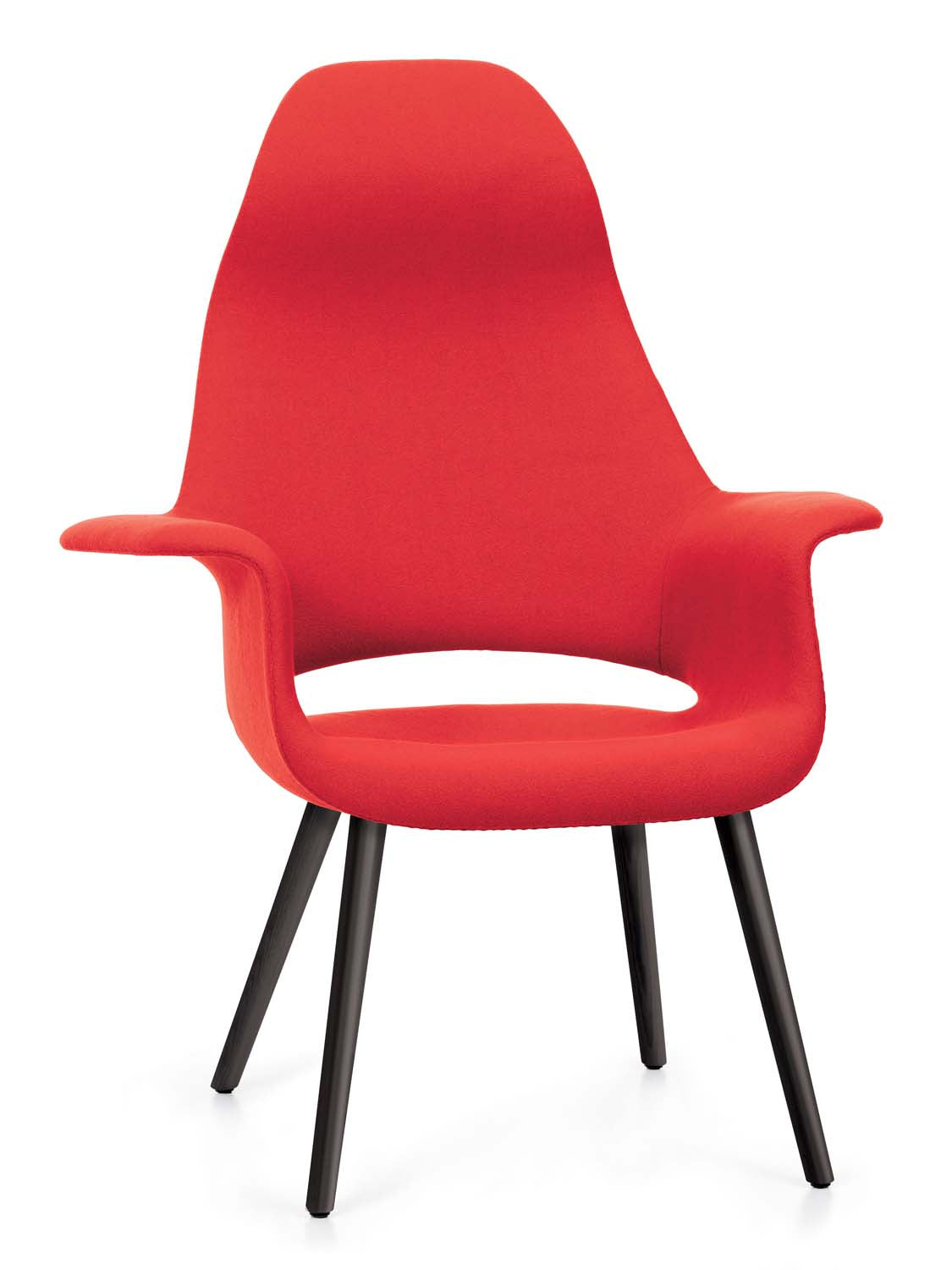 Eames Saarinen Organic Highback Chair in red