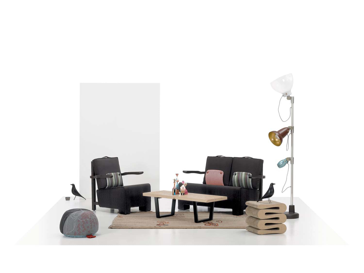Nelson Bench and Wiggle stool