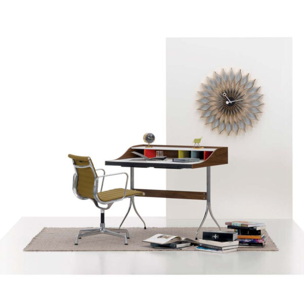 Nelson Home Desk, Sunflower Clock and EA117 Chair
