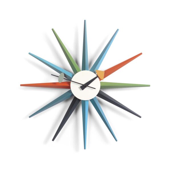 Nelson Sunburst Clock, multicoloured