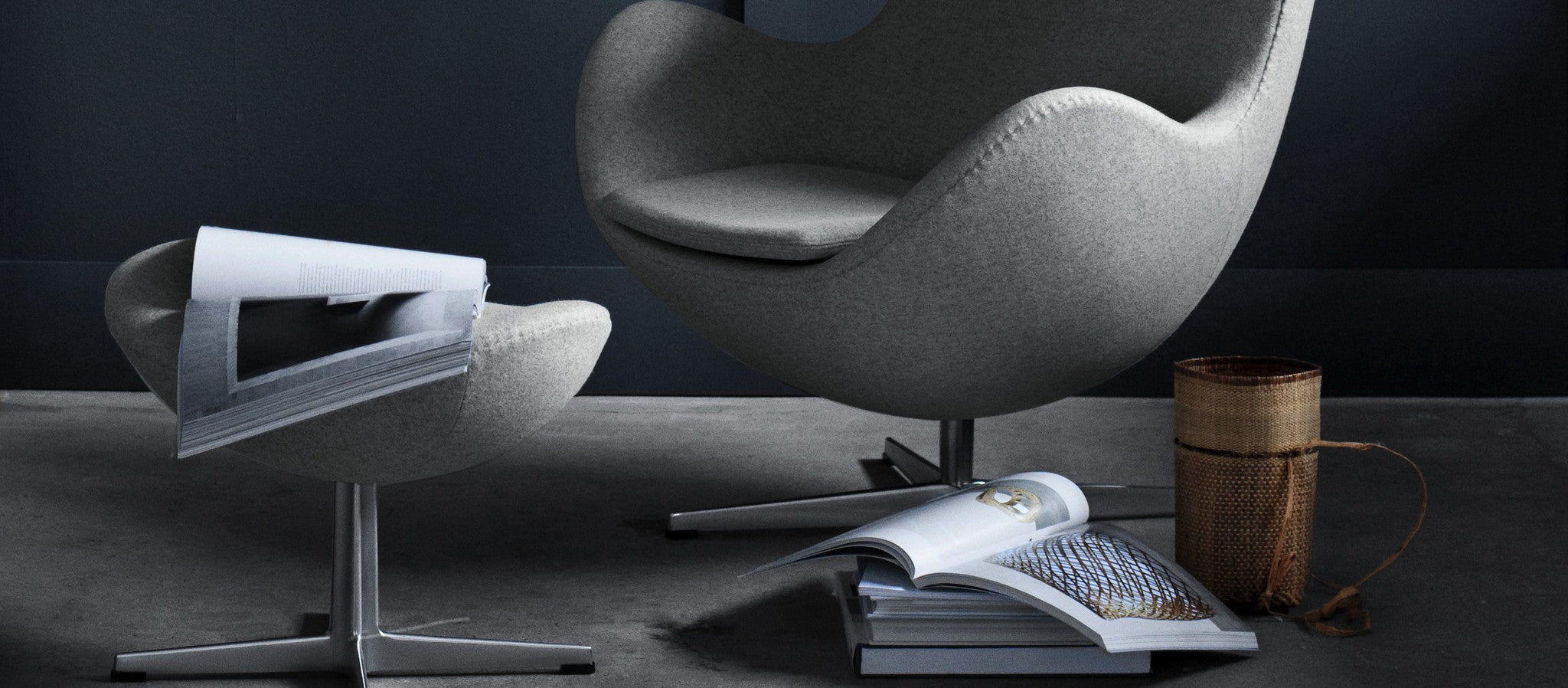Egg Chair and Foot Stool Egg Chair and Foot Stool