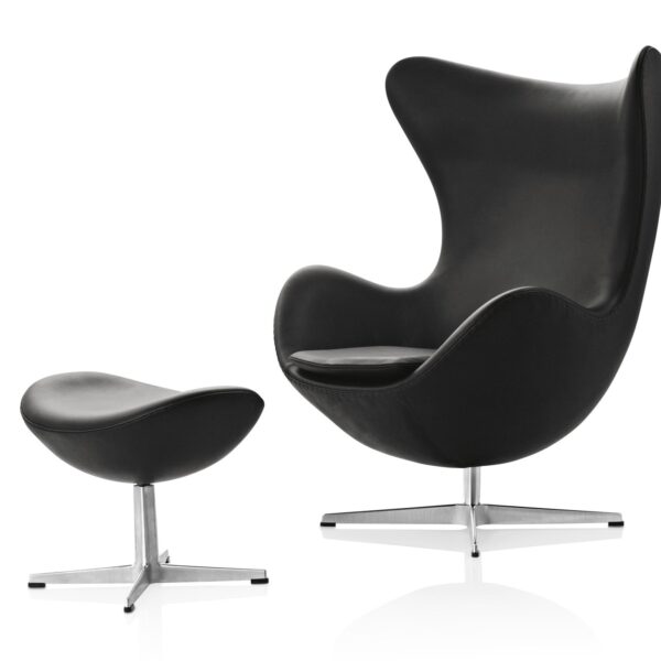 Egg Chair and Foot Stool