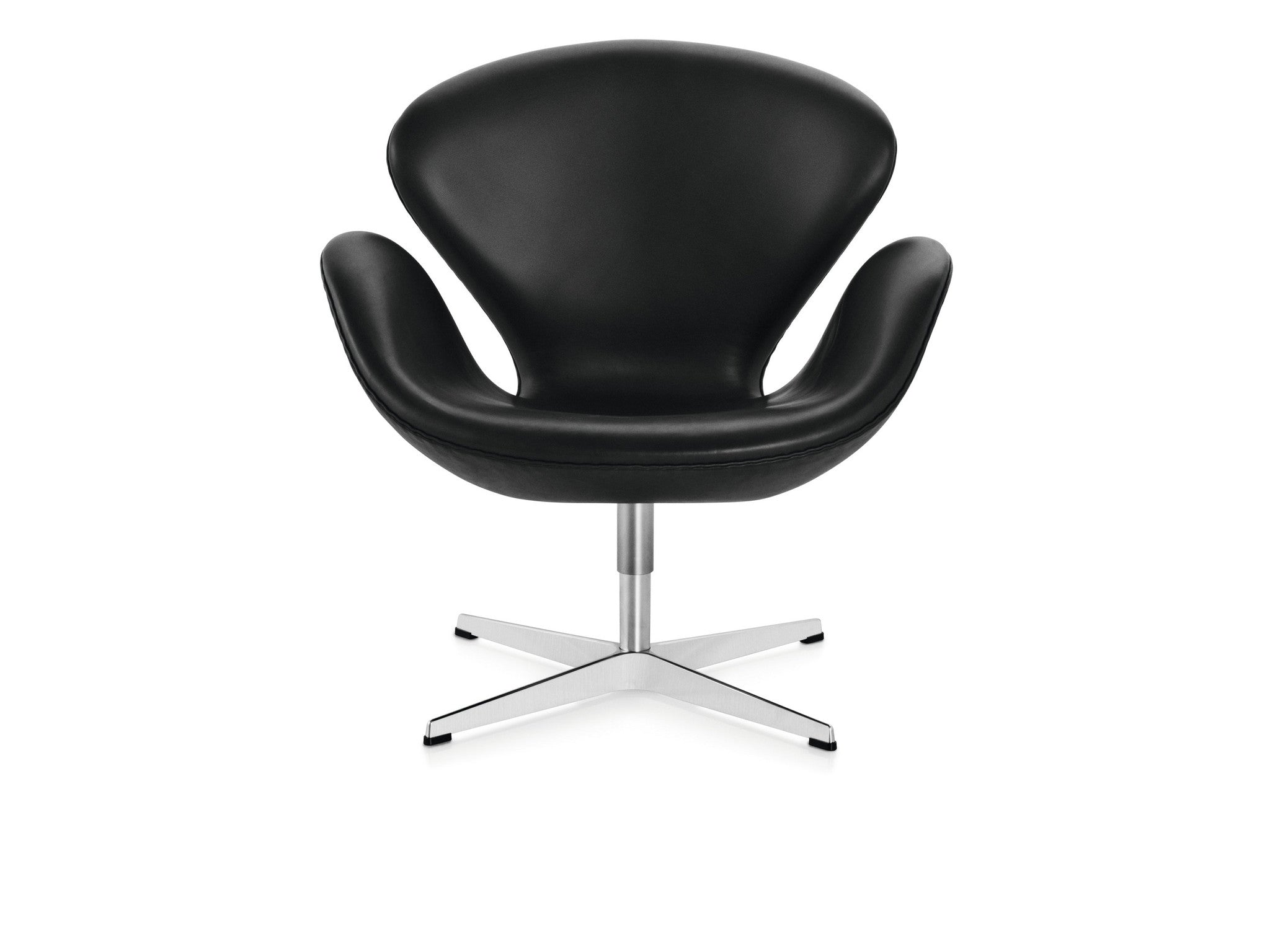 Arne Jacobsen Swan chair, black leather