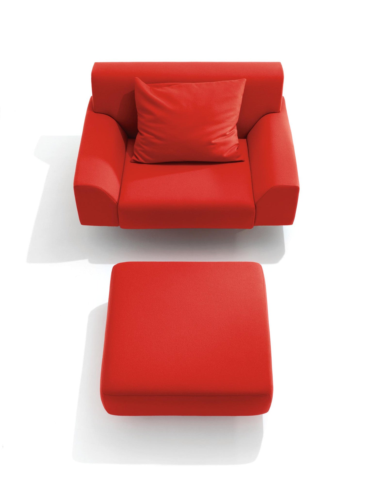 Boeri Ottoman and Chair red
