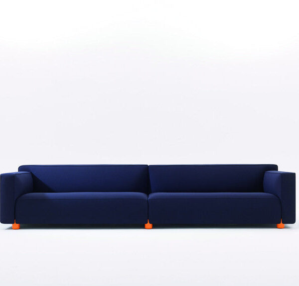 Barber & Osgerby 4 seat sofa dark blue