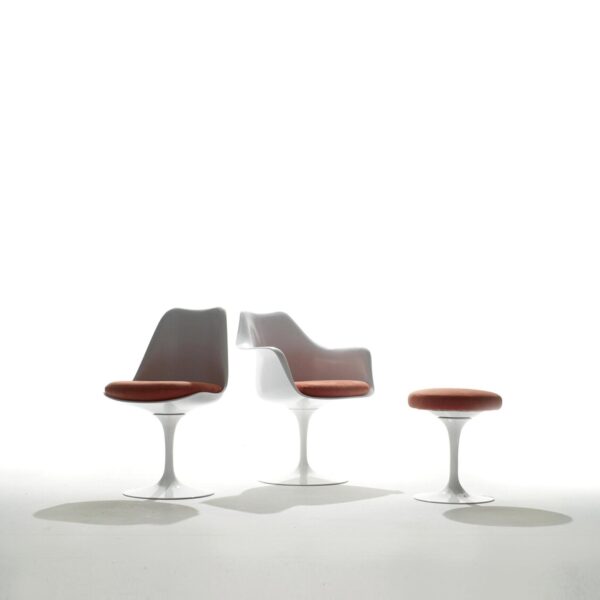 Tulip Swivel Stool and Tulip Arm Chairs