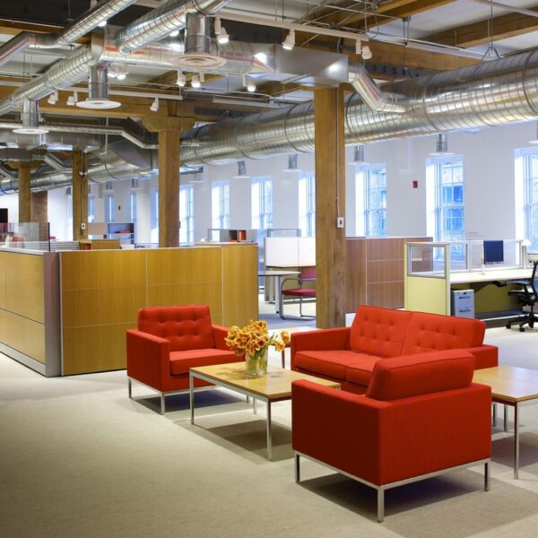 Florence Knoll Sofa - 2 Seat red
