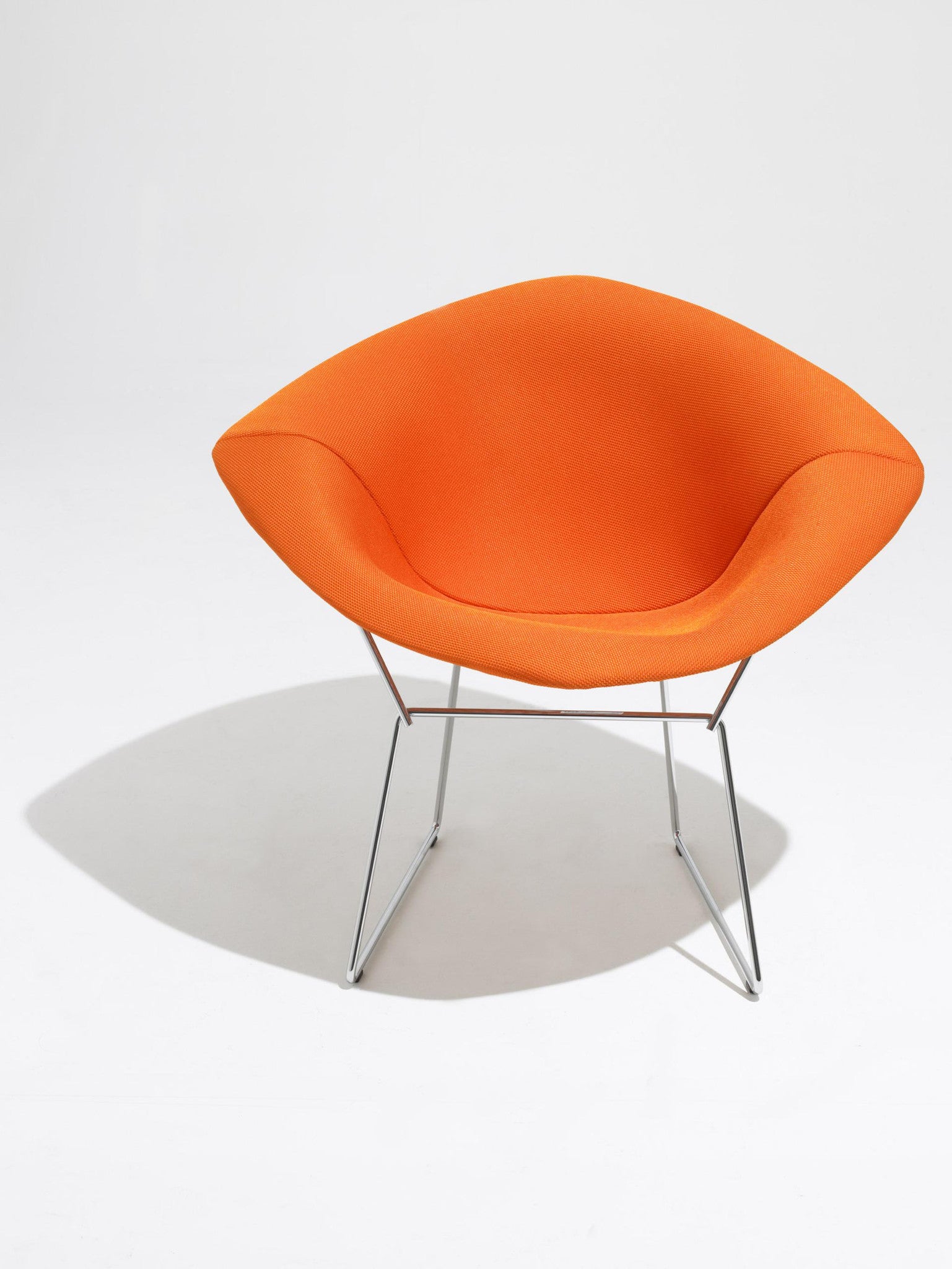 Bertoia Diamond Armchair full upholstery, orange