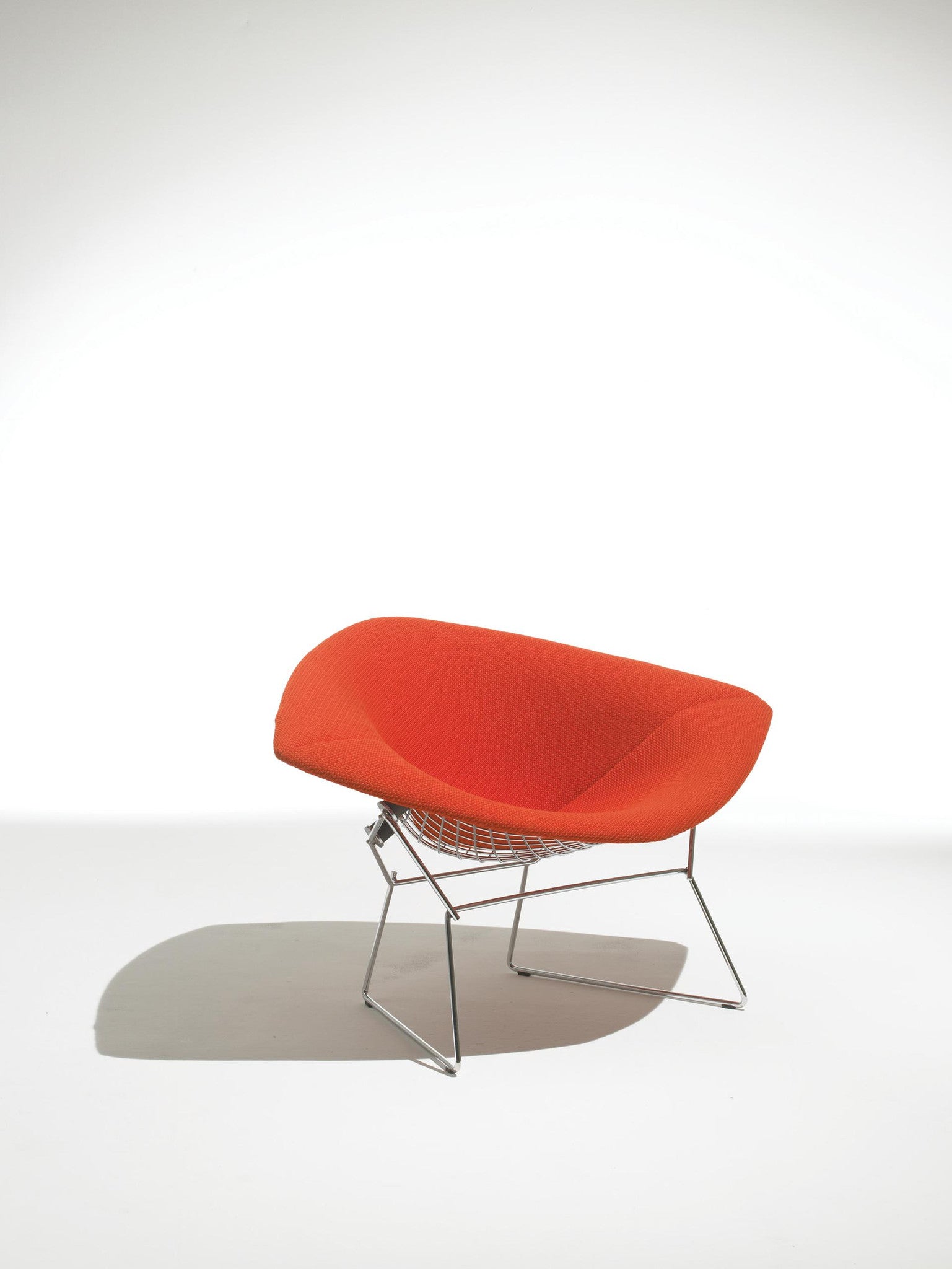 Bertoia Diamond Armchair full upholstery, red
