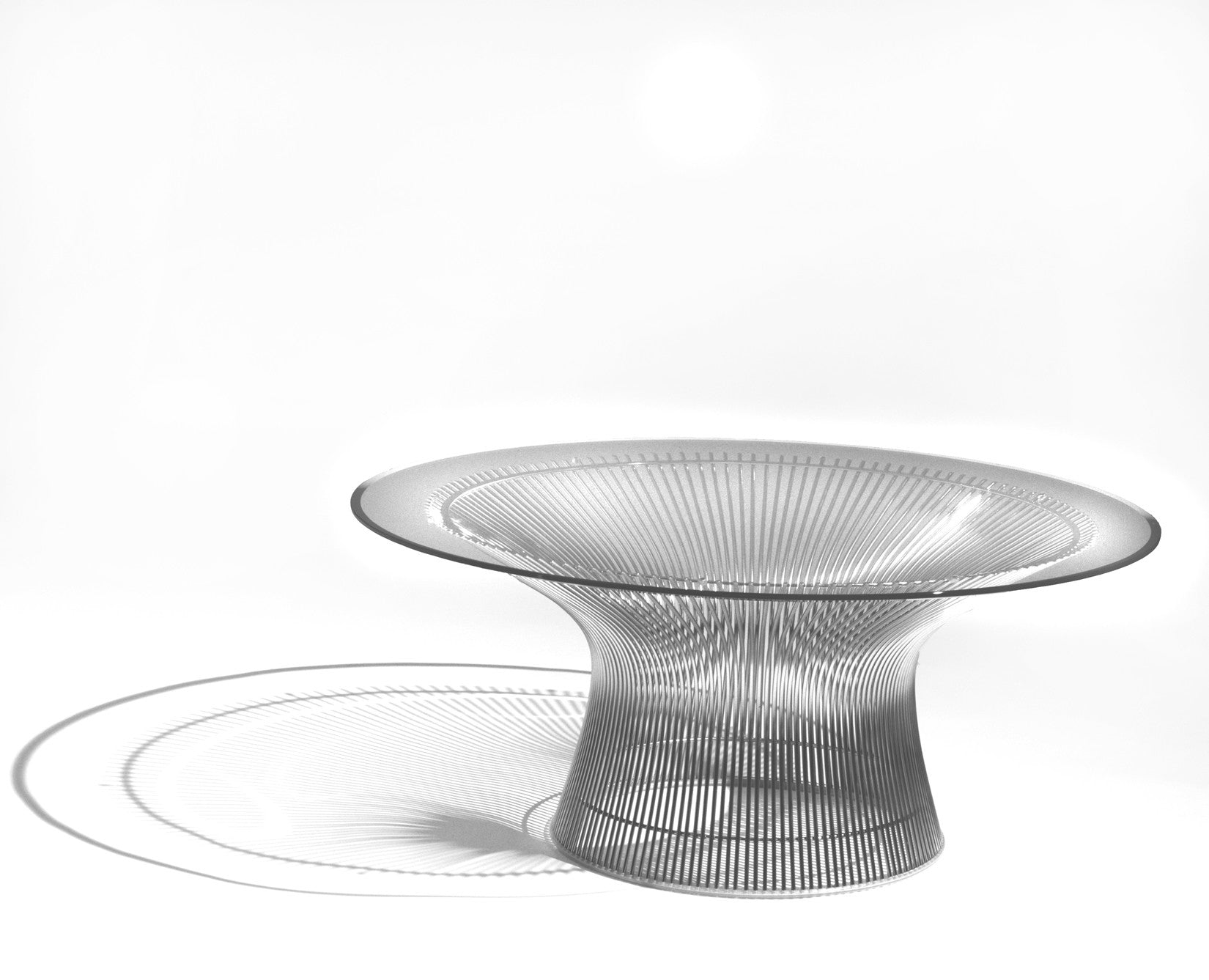 knoll_warren_platner_coffee_table_polished_nickel_clear_glass_top_main knoll_warren_platner_coffee_table_polished_nickel_clear_glass_top_main