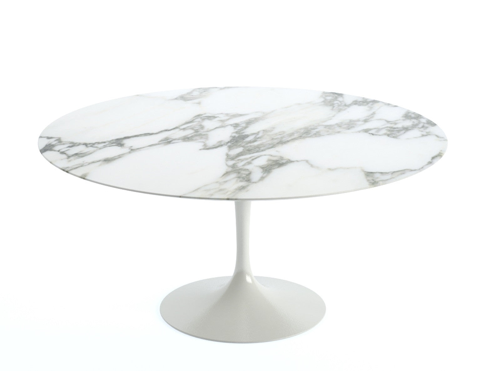 knoll-eero-saarinen-tulip-dining-table-round-white-base-arabescato-marble-top knoll-eero-saarinen-tulip-dining-table-round-white-base-arabescato-marble-top