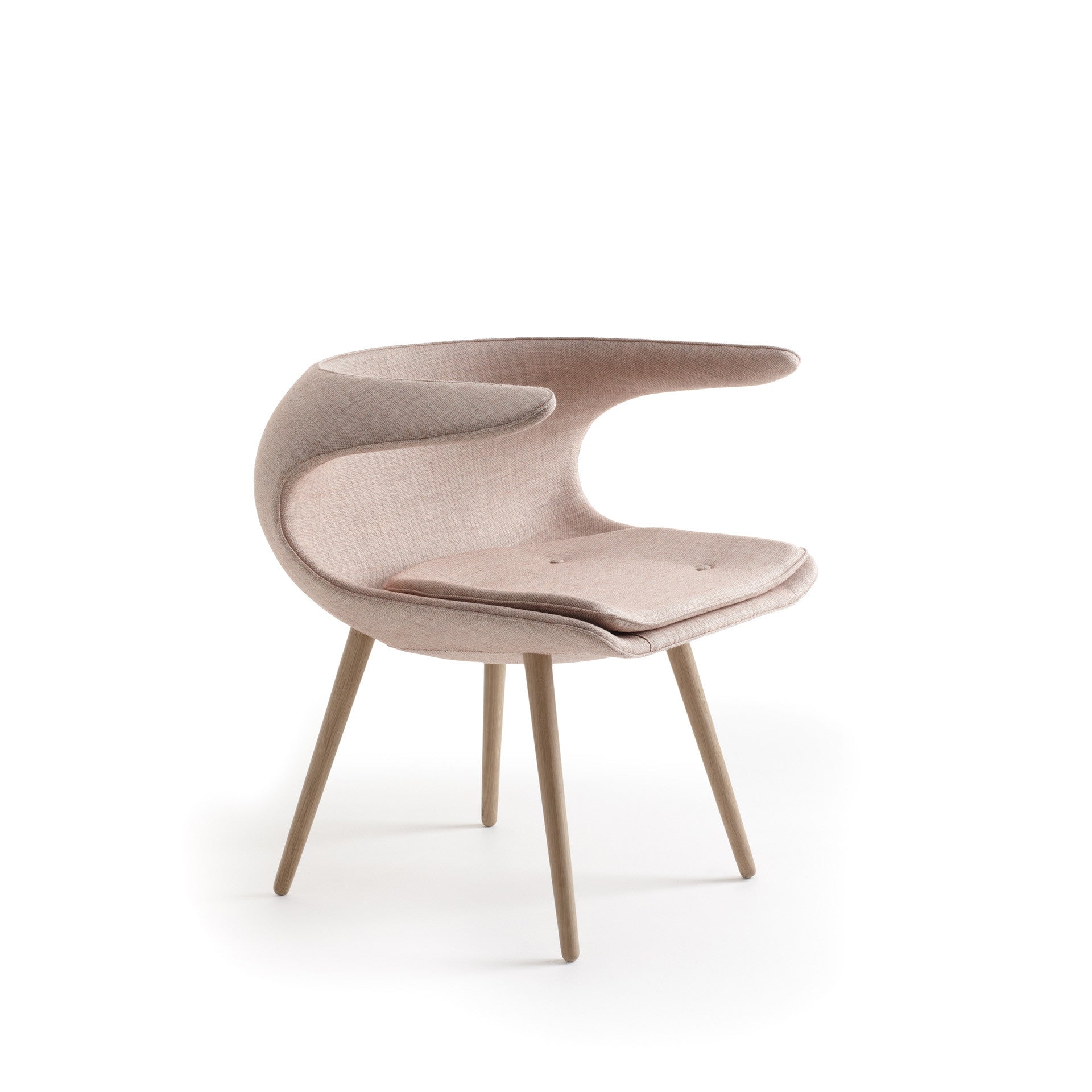 Frost Chair, light pink shell and cushion Frost Chair, light pink shell and cushion