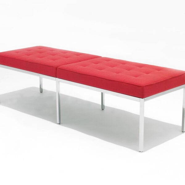 Florence Knoll Bench, red