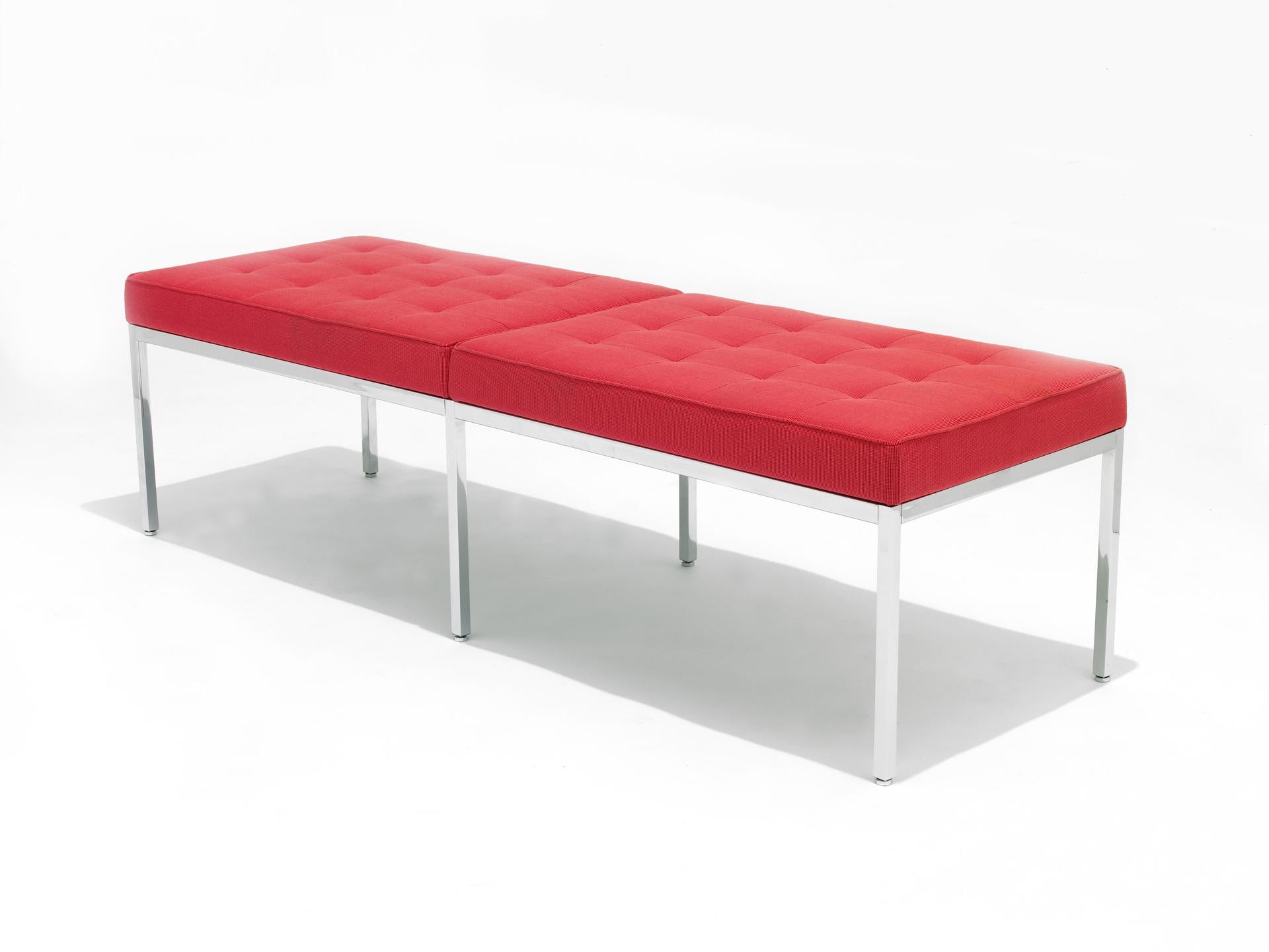 Florence Knoll Bench, red