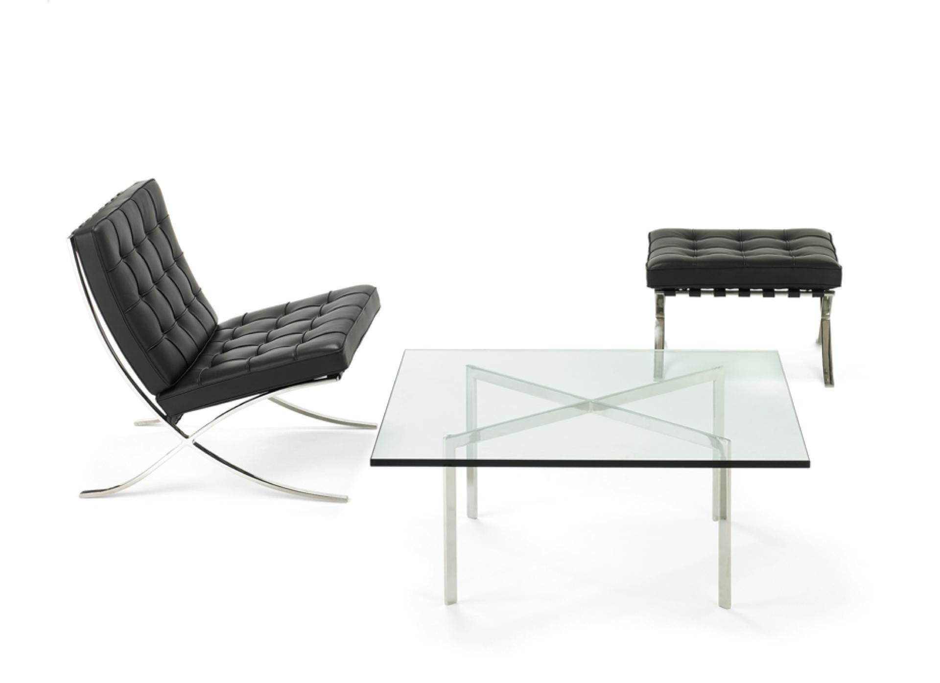 Barcelona Low Table and Barcelona Chair Barcelona Low Table and Barcelona Chair