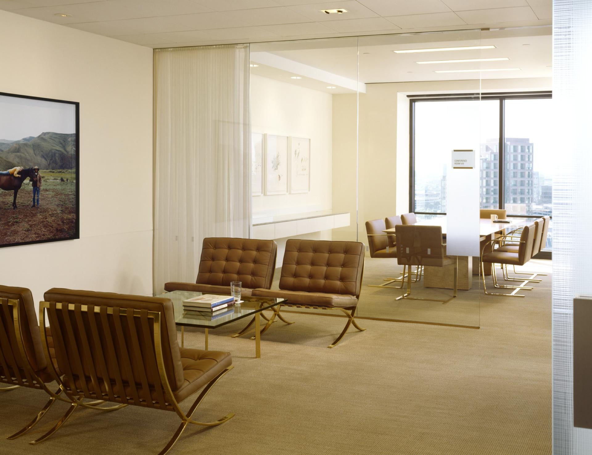 Barcelona Low Table and Barcelona Chair Barcelona Low Table and Barcelona Chair