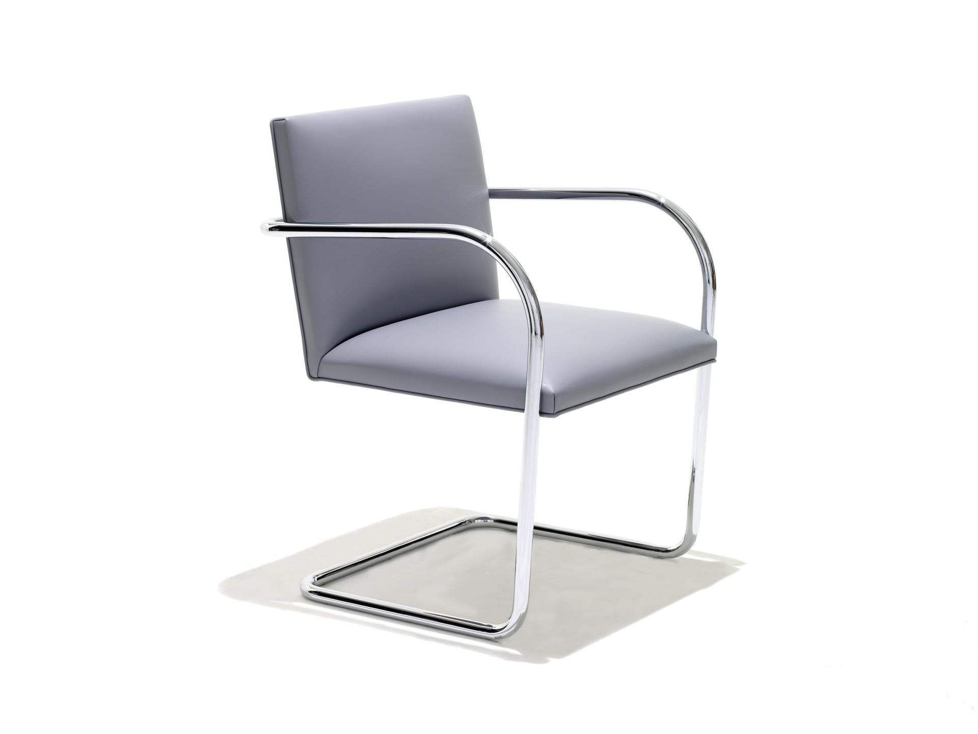 Brno Armchair Tubular in leather