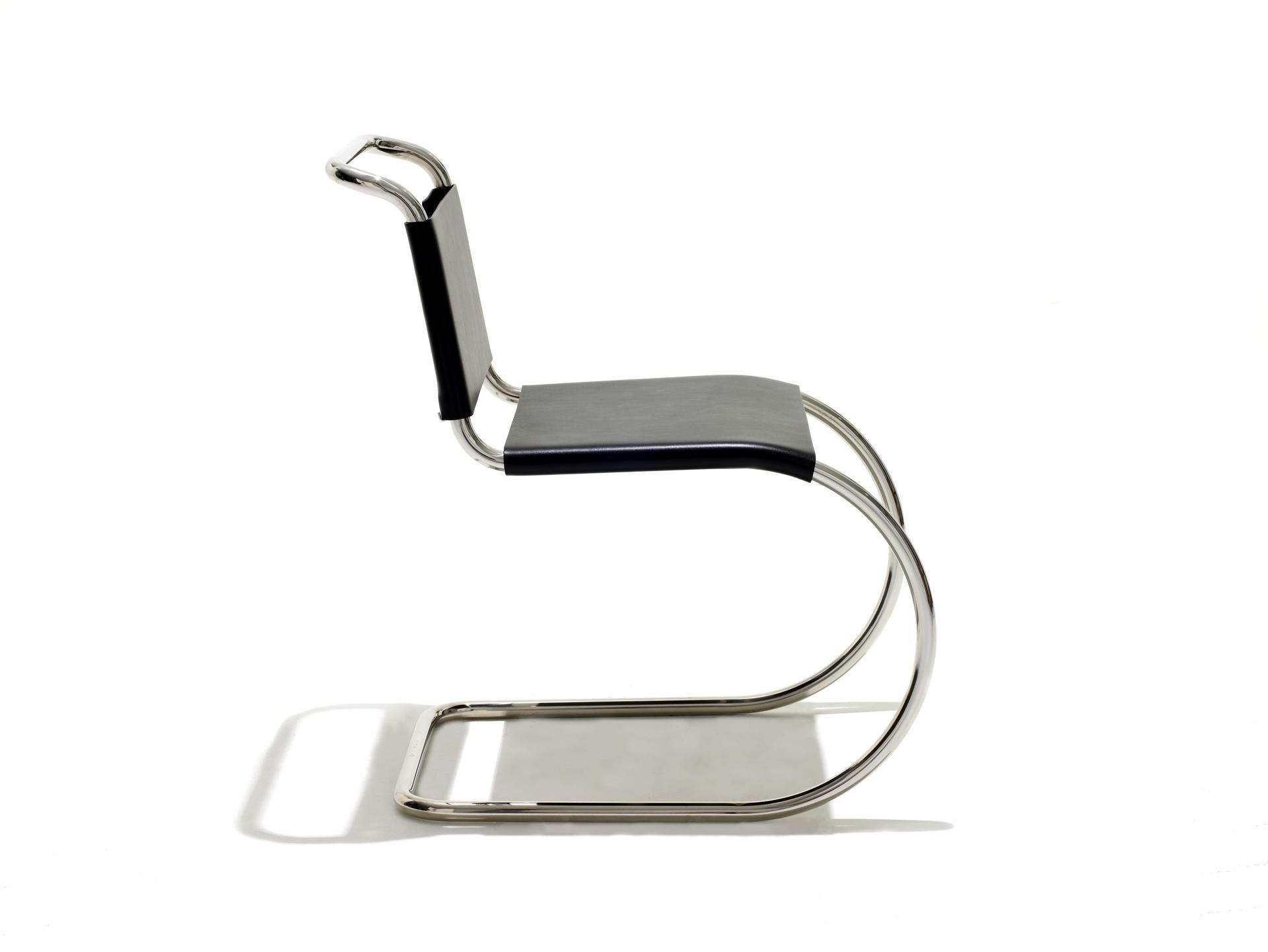 MR Side Chair, cowhide, black MR Side Chair, cowhide, black