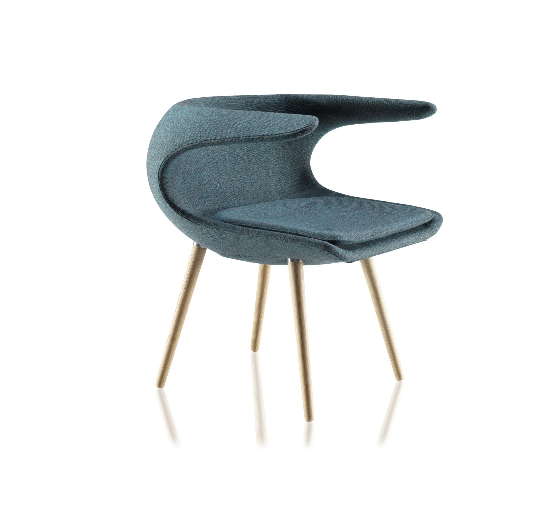 Frost Chair drak blue shell and cushion Frost Chair drak blue shell and cushion
