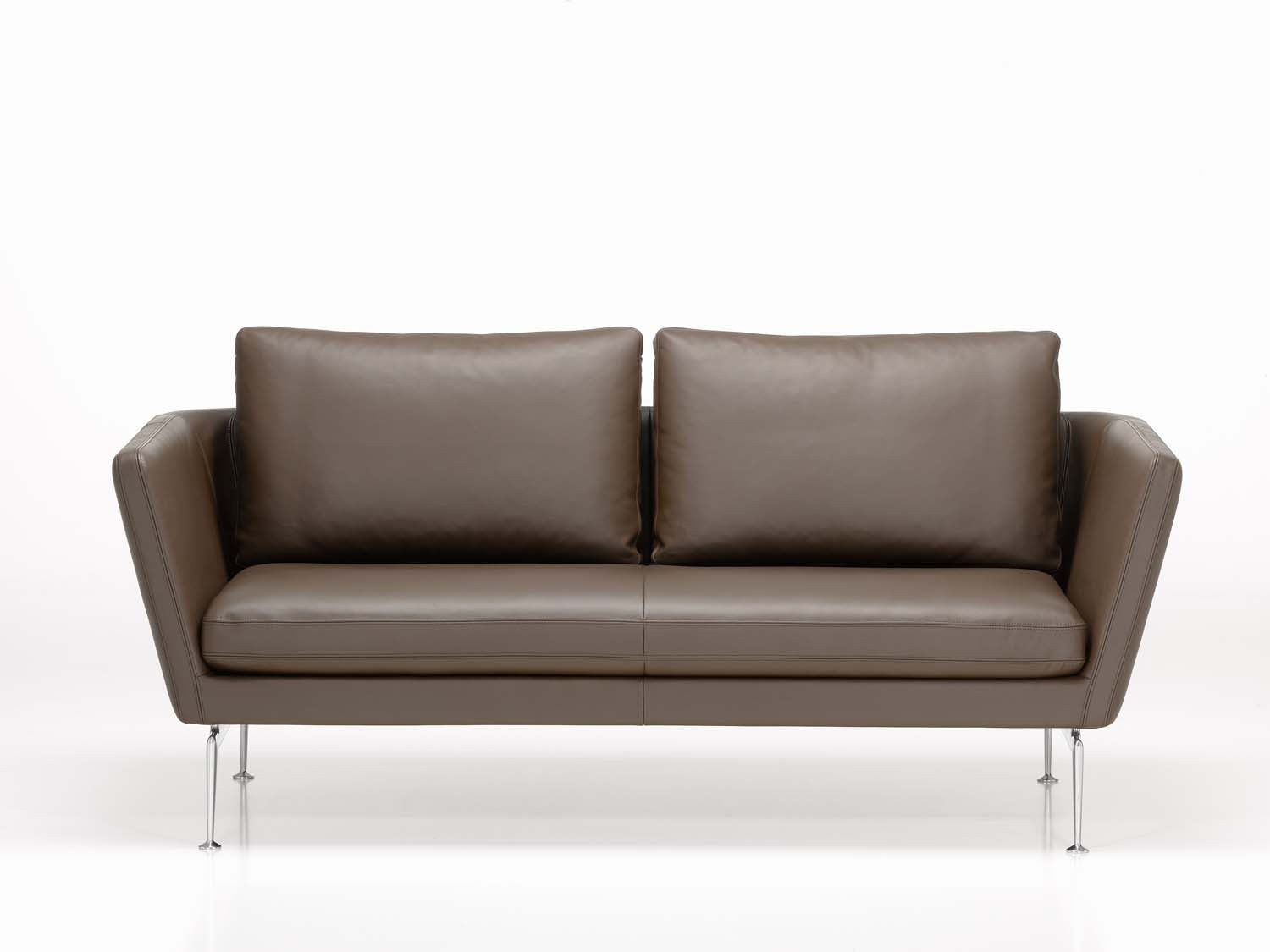 Suita Sofa - Two Seater, brown leather