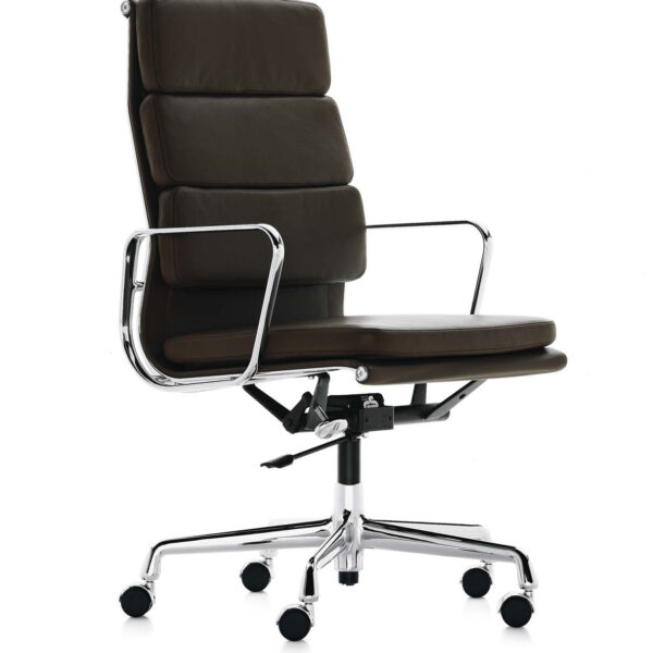 Eames Soft Pad Chair - EA 219 dark brown leather