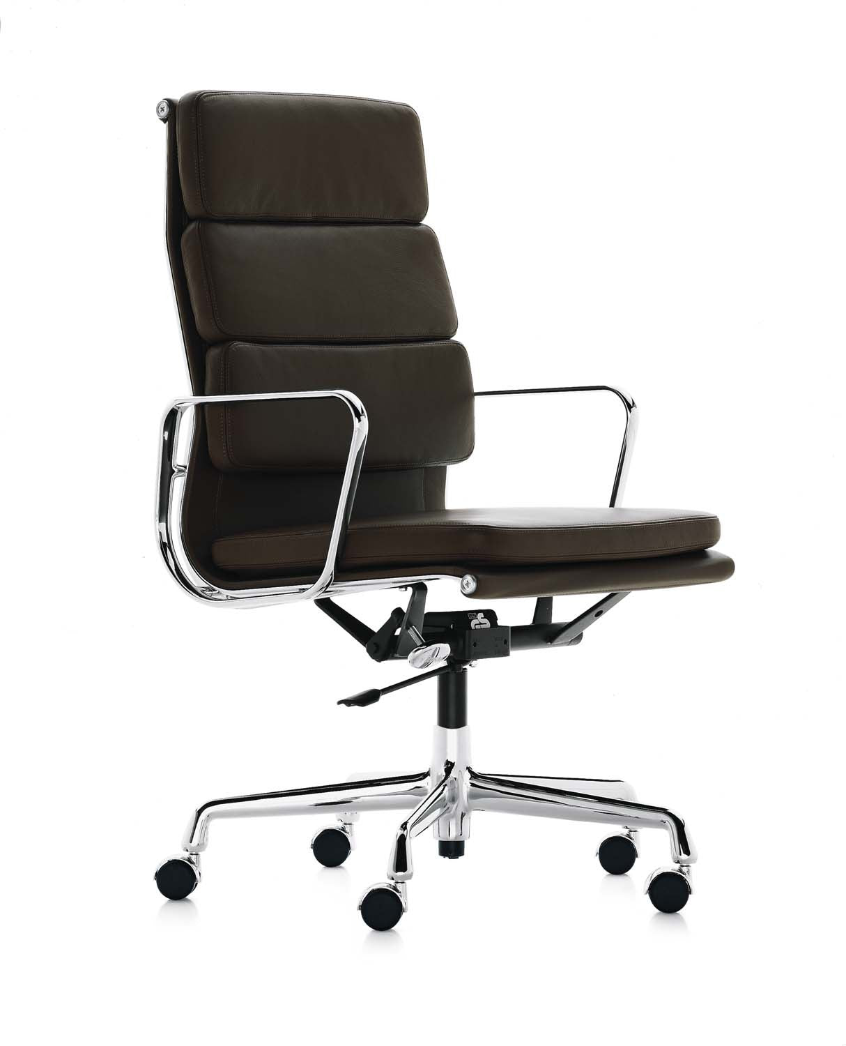 Eames Soft Pad Chair - EA 219 dark brown leather