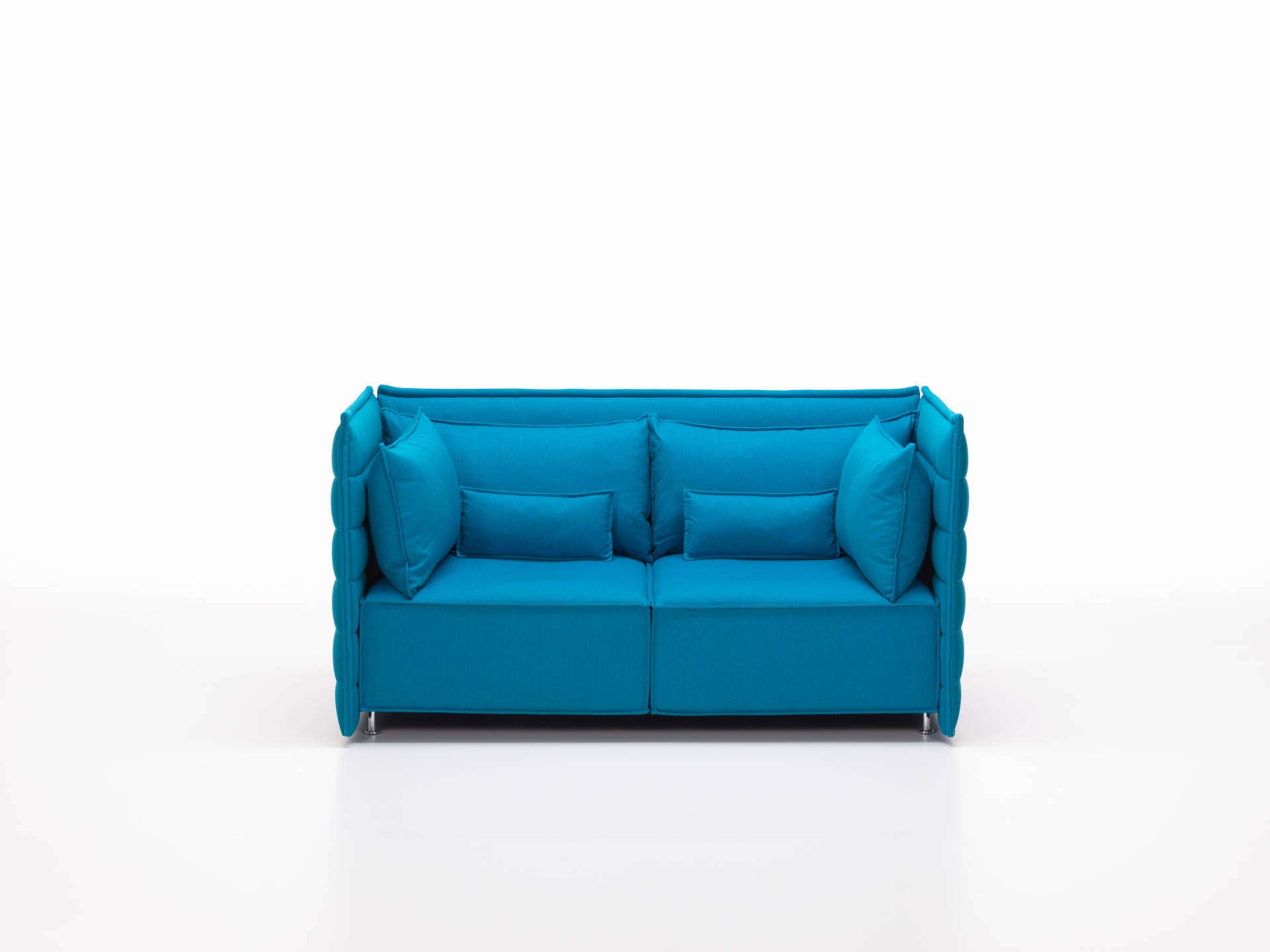 Alcove Plume 2-seat sofa, blue fabric Alcove Plume 2-seat sofa, blue fabric