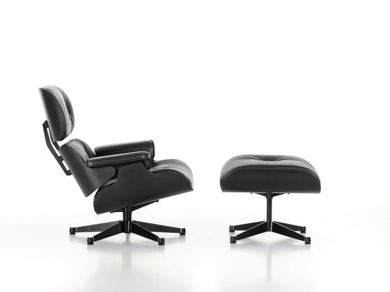 Eames Lounge Chair Black Version - black leather