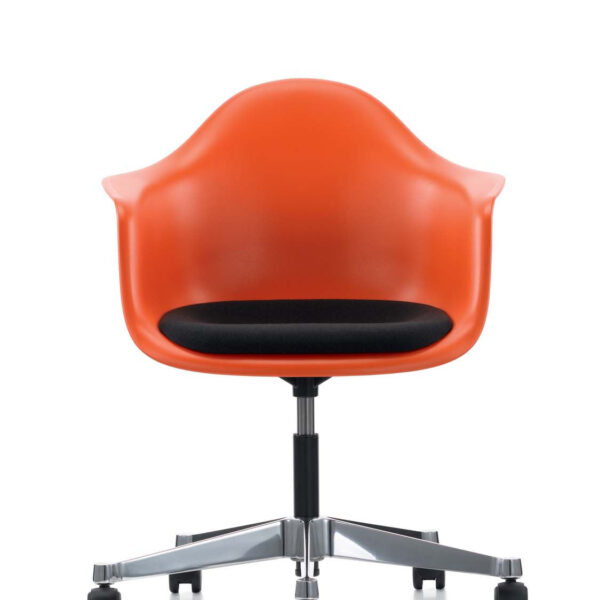 Eames Plastic Armchair (PACC), Seat Upholstered