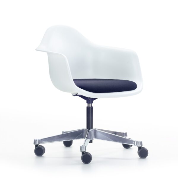 Eames Plastic Armchair (PACC), Seat Upholstered
