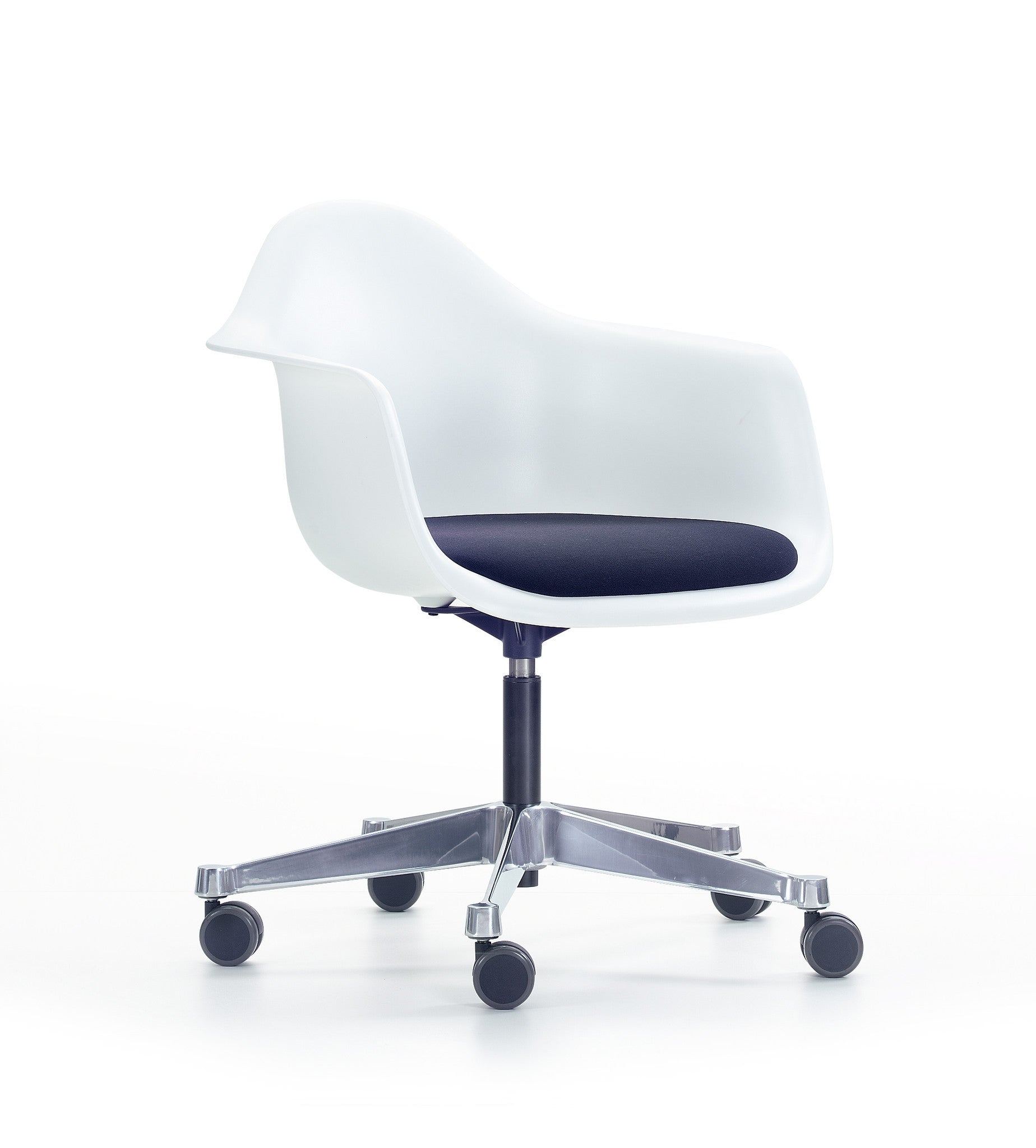 Eames Plastic Armchair (PACC), Seat Upholstered