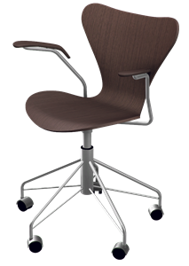 Fritz Hansen Series 7 swivel armchair 7