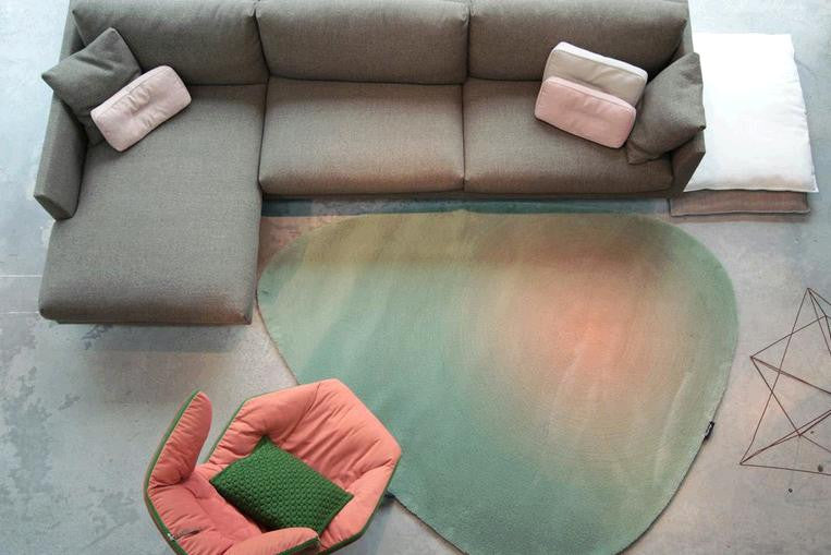 Cameleon Rug - turquoise and pink Cameleon Rug - turquoise and pink