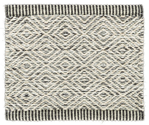 Kasthall Goose Eye Icon Rug - Chelsea, light grey and white