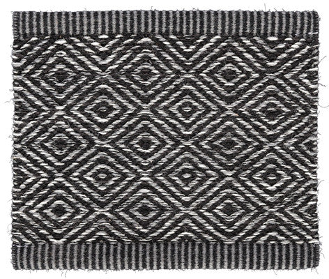 Kasthall Goose Eye Icon Rug - Tribeca, grey and black
