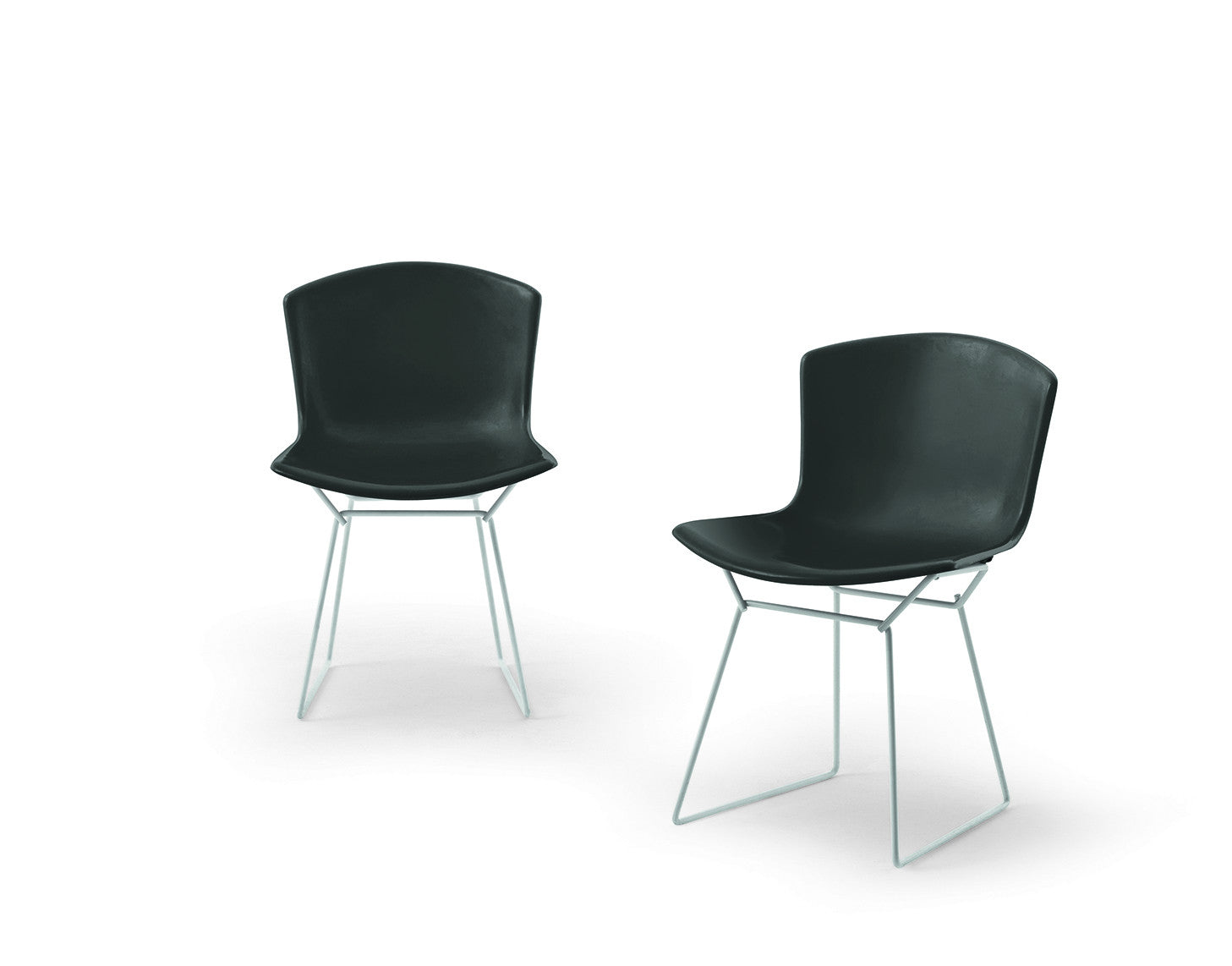 Bertoia Plastic Side Chair in black
