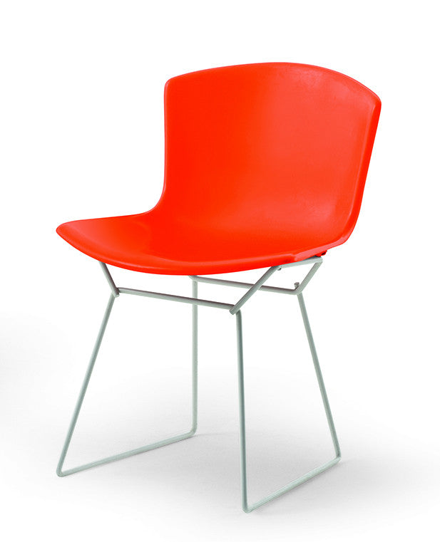 Bertoia Plastic Side Chair in Orange Red
