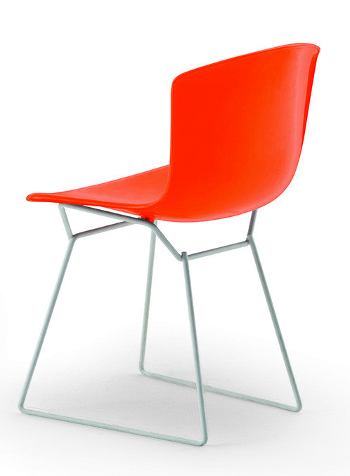 Bertoia Plastic Side Chair in Orange Red