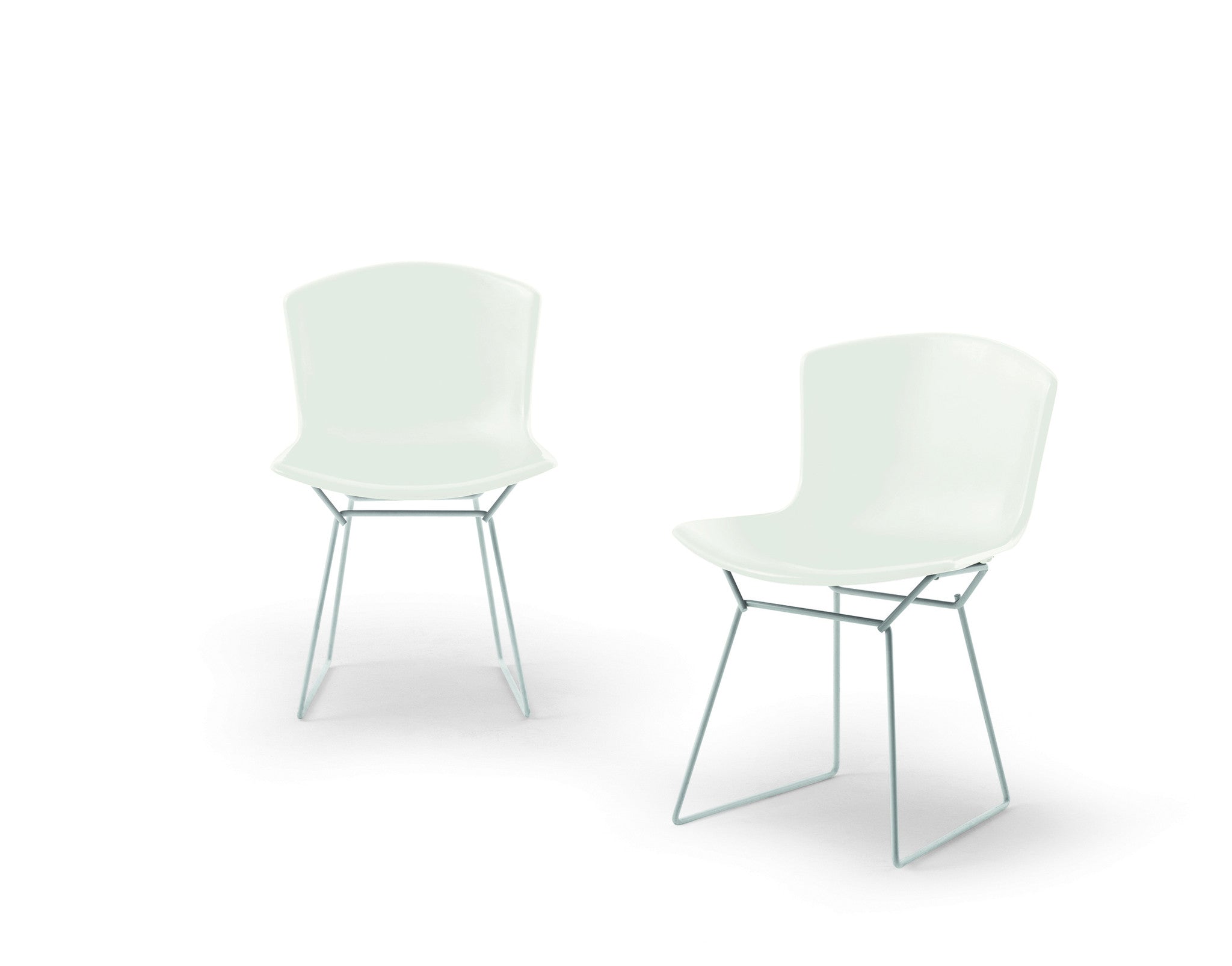 Bertoia Plastic Side Chair in white