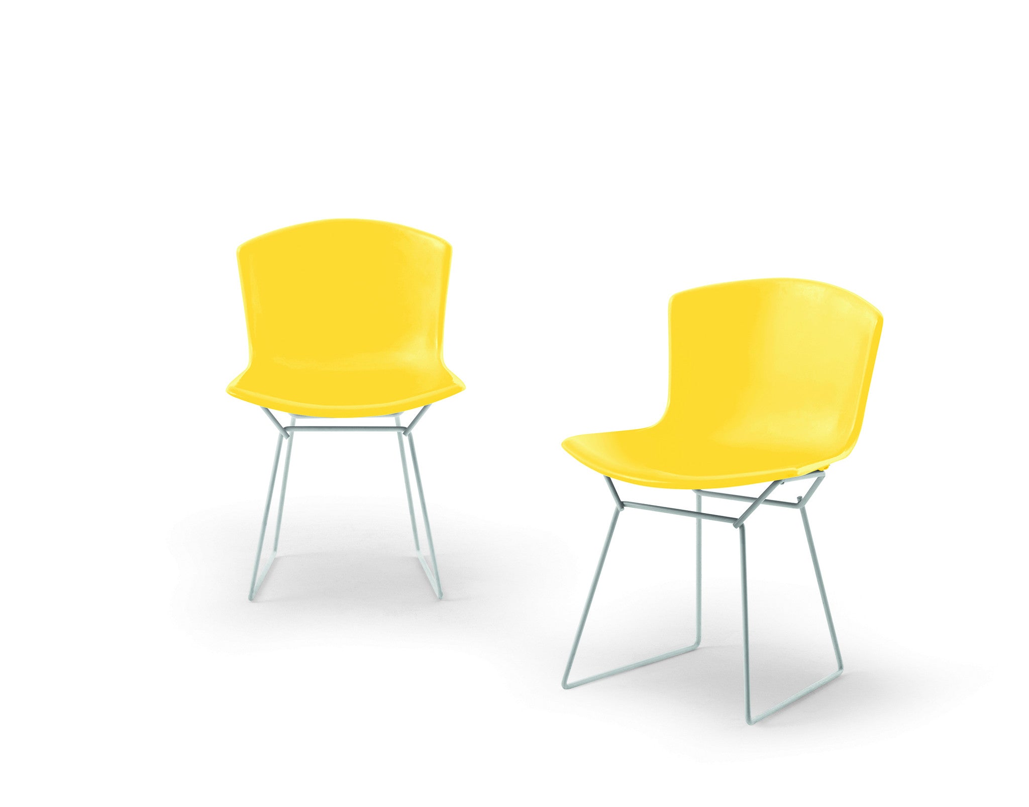 Bertoia Plastic Side Chair in yellow