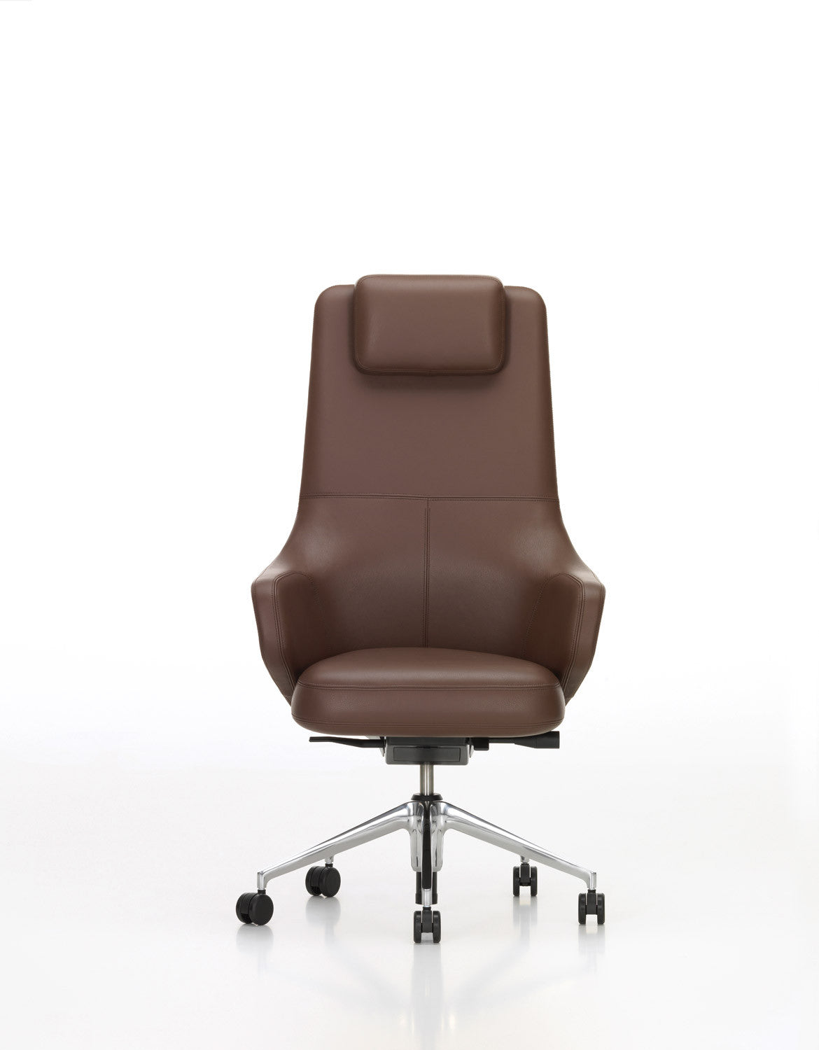 Grand Executive Highback chair, brown leather