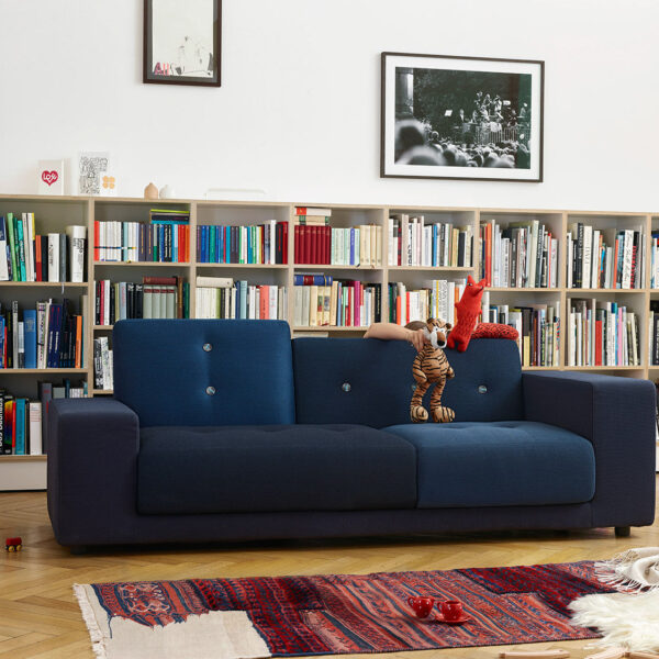 Polder Compact sofa, night blue fabric mix