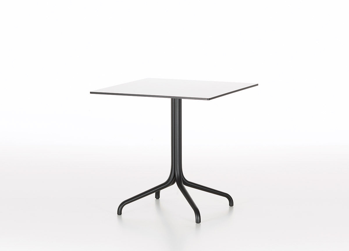 Belleville square bistro table, white top